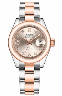 Rolex Lady-Datejust 28 Diamond Oyster Bracelet Women's Watch 279161-0028