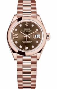 Rolex Lady-Datejust 28 Diamond Women's Watch 279165-0002