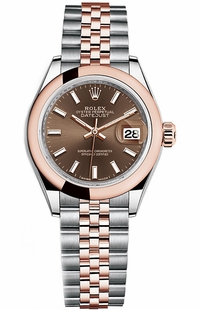 Rolex Lady-Datejust 28 Domed Bezel Jubilee Women's Watch 279161-0017