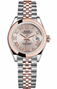 Rolex Lady-Datejust 28 Everose Gold & Steel Women's Watch 279161-0025