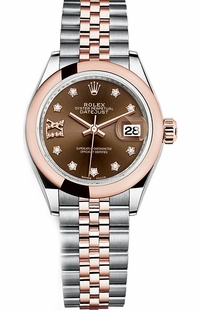 Rolex Lady-Datejust 28 Gold & Steel Women's Watch 279161-0003