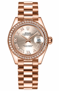 Rolex Lady-Datejust 28 Gold Women's Watch 279135RBR-0013