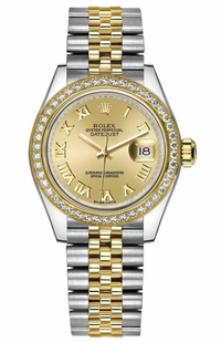 Rolex Lady-Datejust 28 Jubilee Bracelet Gold & Steel Watch 279383RBR-0009