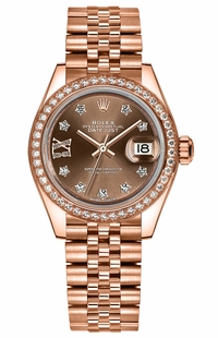 Rolex Lady-Datejust 28 Jubilee Bracelet Gold Watch 279135RBR-0002