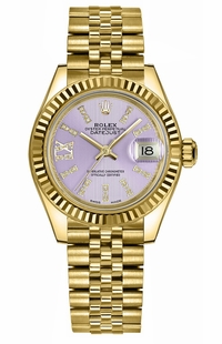 Rolex Lady-Datejust 28 Lilac Diamond Dial Women's Watch 279178-0012
