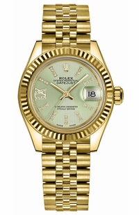 Rolex Lady-Datejust 28 Linden Green Dial Women's Watch 279178-0008