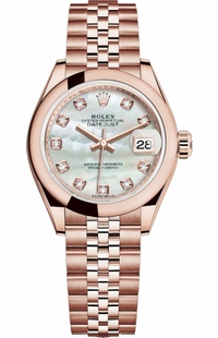 Rolex Lady-Datejust 28 Mother of Pearl Diamond Watch 279165-0018