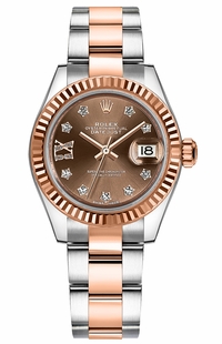 Rolex Lady-Datejust 28 Oyster Bracelet Rose Gold & Steel Watch 279171-0004