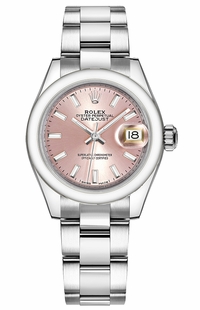 Rolex Lady-Datejust 28 Pink Dial Oyster Bracelet Watch 279160-0002
