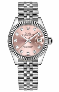 Rolex Lady-Datejust 28 Pink Diamond Dial Women's Watch 279174-0003