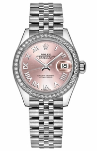 Rolex Lady-Datejust 28 Pink Roman Jubilee Women's Watch 279384RBR-0005