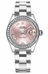Rolex Lady-Datejust 28 Pink Roman Numeral Watch 279384RBR-0006