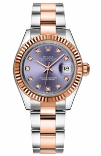 Rolex Lady-Datejust 28 Purple Diamond Dial Watch 279171-0016