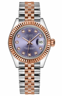 Rolex Lady-Datejust 28 Purple Diamond Jubilee Bracelet Watch 279171-0015