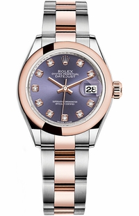 Rolex Lady-Datejust 28 Purple Diamond Women's Watch 279161-0016