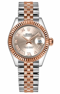 Rolex Lady-Datejust 28 Roman Numeral Dial Gold & Steel Watch 279171-0005