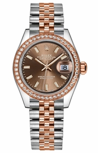 Rolex Lady-Datejust 28 Rose Gold & Stainless Steel Watch 279381RBR-0017