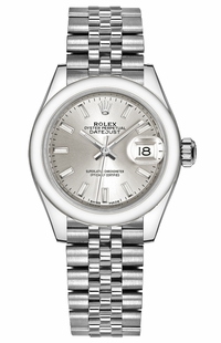 Rolex Lady-Datejust 28 Silver Dial Jubilee Bracelet Watch 279160-0005