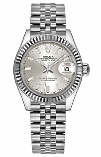 Rolex Lady-Datejust 28 Silver Dial Women's Watch 279174-0005