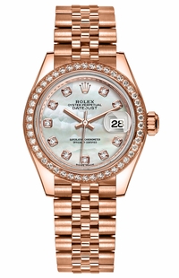 Rolex Lady-Datejust 28 Solid Gold Watch 279135RBR