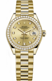 Rolex Lady-Datejust 28 Solid Gold Watch 279138RBR-0023