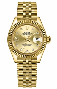 Rolex Lady-Datejust 28 Solid Gold Women's Watch 279178-0014