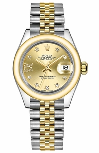 Rolex Lady-Datejust 28 Steel & Gold Watch 279163