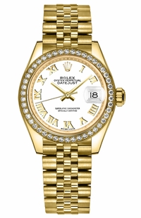 Rolex Lady-Datejust 28 White Dial Watch 279138RBR-0032 
