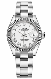 Rolex Lady-Datejust 28 White Roman Numeral Dial Women's Watch 279174-0020