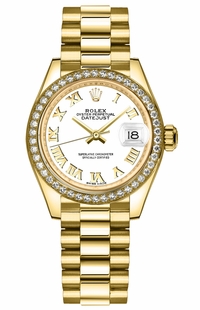 Rolex Lady-Datejust 28 Yellow Gold & Diamonds 279138RBR-0031