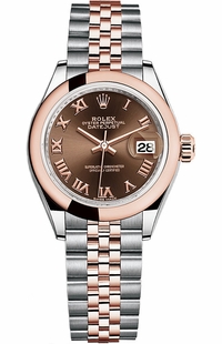 Rolex Lady-Datejust Chocolate Roman Dial Women's Watch 28 279161-0009
