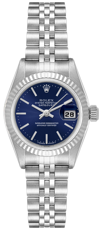 Rolex Lady-Datejust 26 Blue Dial Women's Watch 69174 for Sale