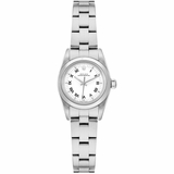Rolex Oyster Perpetual 24 White Dial Stainless Steel Women's Watch 76080
