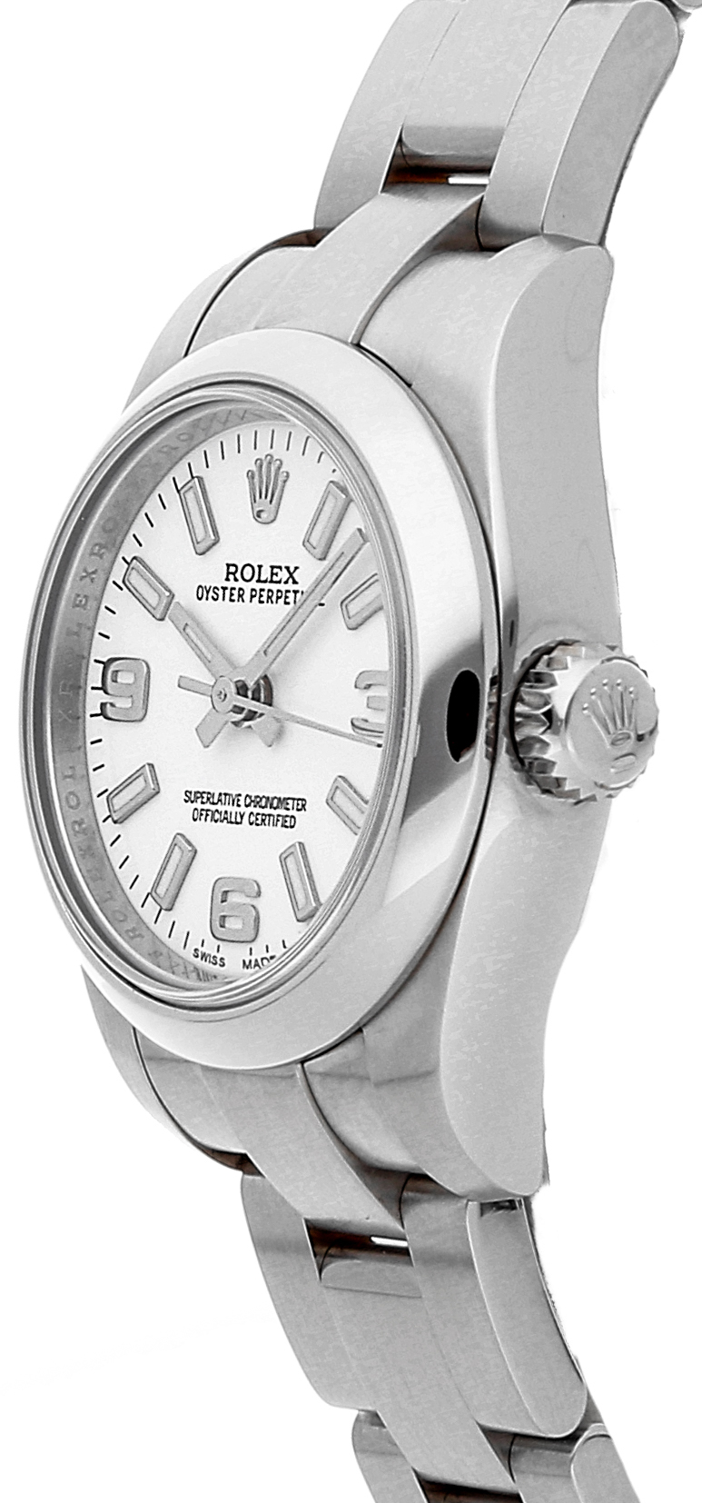 中古 ロレックス ROLEX 176200 ホワイト レディース 腕時計 Buy Used Rolex Oyster Perpetual 26 176200 | Bob's Watches - Sku