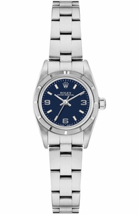 Rolex Oyster Perpetual 26 Blue Dial Stainless Steel Women's Watch 76030