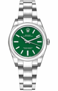 Rolex Oyster Perpetual 31 Green Dial Women's Watch 277200-0006