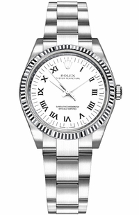 Rolex Oyster Perpetual 31 White Roman Numeral Dial Watch 177234