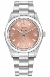 Rolex Oyster Perpetual 34 Air King Pink Dial Automatic Unisex Watch 14000