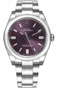 Rolex Oyster Perpetual 36 Automatic Red Grape Dial Women's Watch 116000-0010