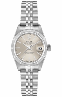 Rolex Oyster Perpetual Date 26 Engine Turned Bezel Women's Watch 79190