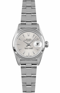 Rolex Oyster Perpetual Date 26 Silver Dial Women's Watch 79160