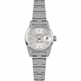 Rolex Oyster Perpetual Date 26 Silver Dial Women's Watch 79160