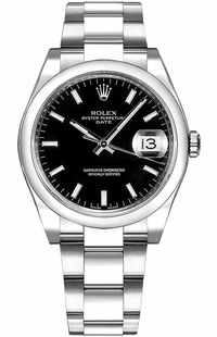Rolex Oyster Perpetual Date 34 Black Dial Watch 115200