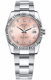 Rolex Oyster Perpetual Date 34 Diamond Watch 115234-0009