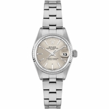Rolex Oyster Perpetual Date Silver Dial Stainless Steel Women's Watch 69240