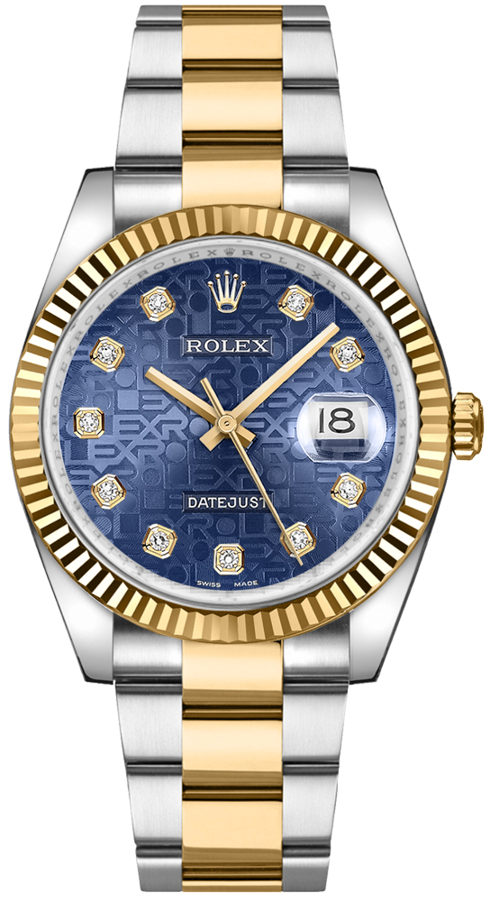116233 Rolex Oyster Perpetual Datejust 36 Men's Gold and