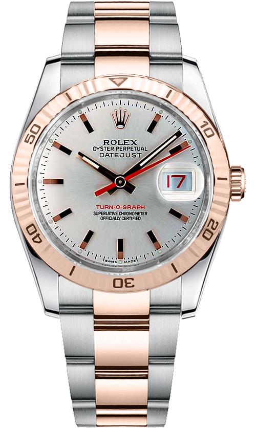 116261 Rolex Datejust 36 Thunderbird Silver Men's Watch