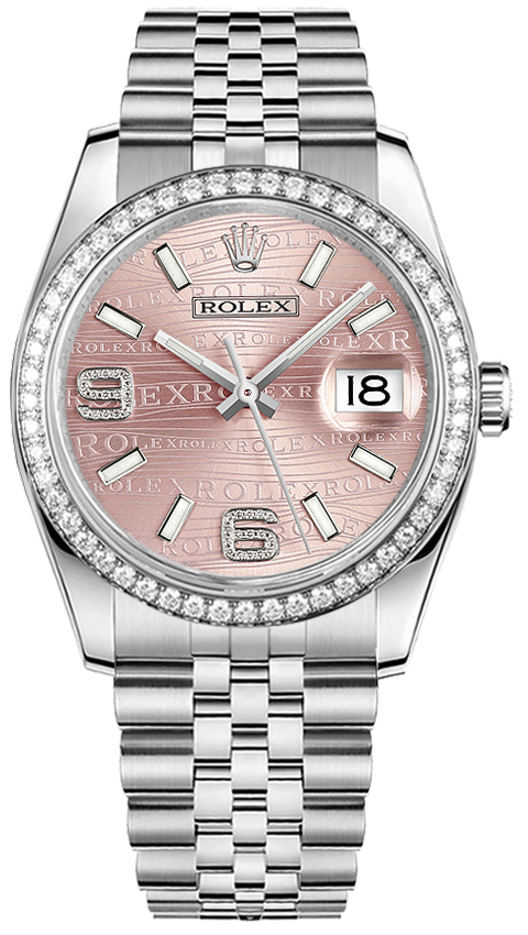 116244 Rolex Datejust 36MM Steel Pink Watch