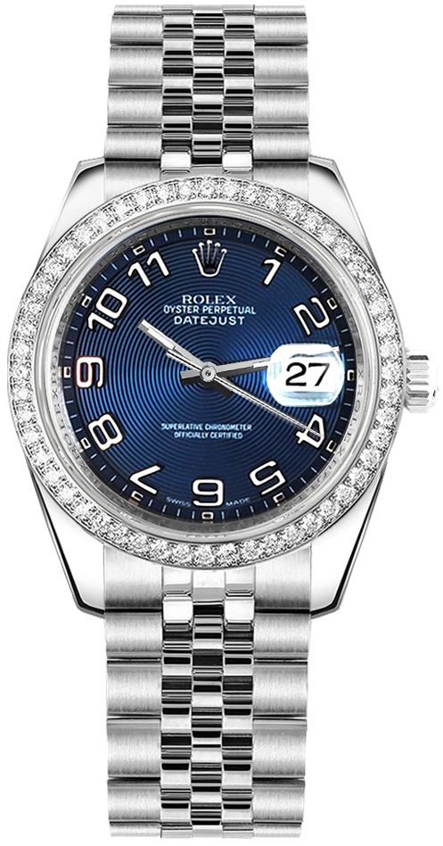 178384 Rolex Lady-Datejust Bule Circle Dial