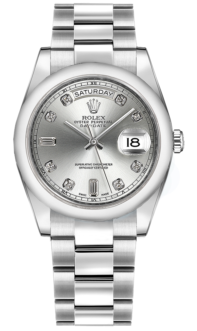 Bisecu シルバー 【未使用美品】 rolex-oyster-perpetual-day-